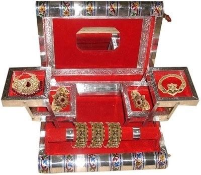 traditional rajasthan white metal jewellery vanity box|silver jewellery in rajasthan.